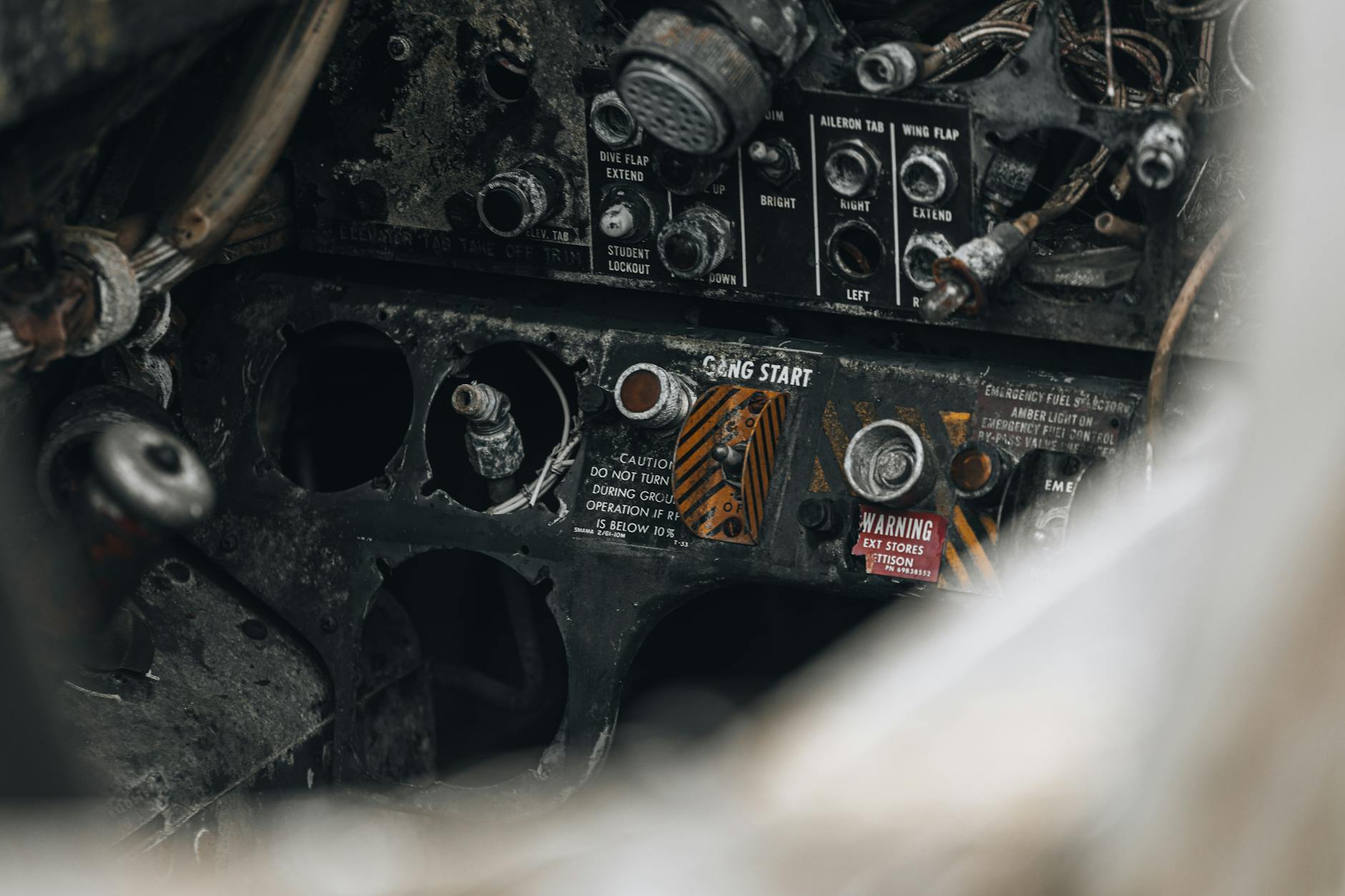 EJECTOR SEAT — a seat that pops out to eject the pilot shown in the photo