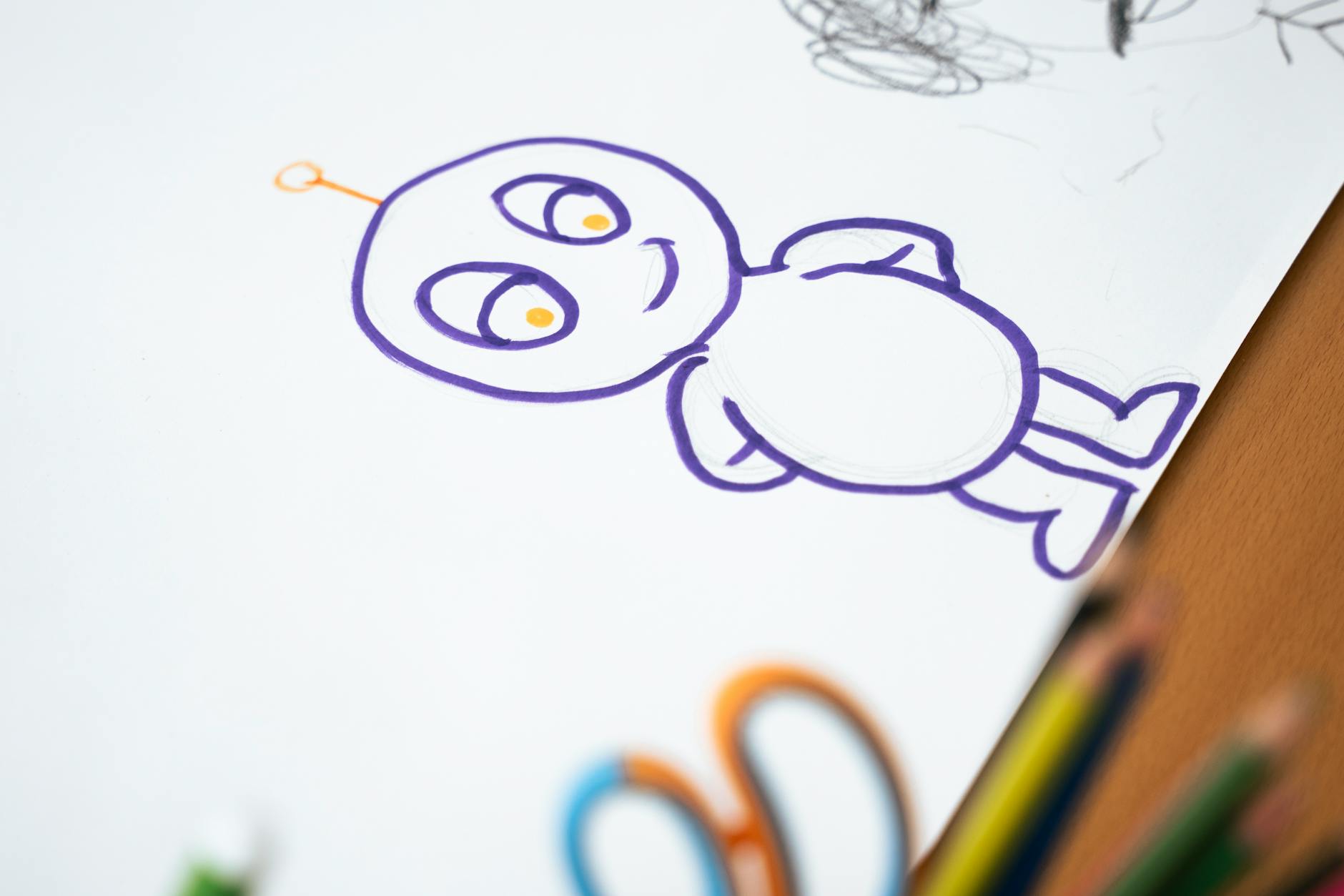 BLUE — a blue-named character shown in the photo