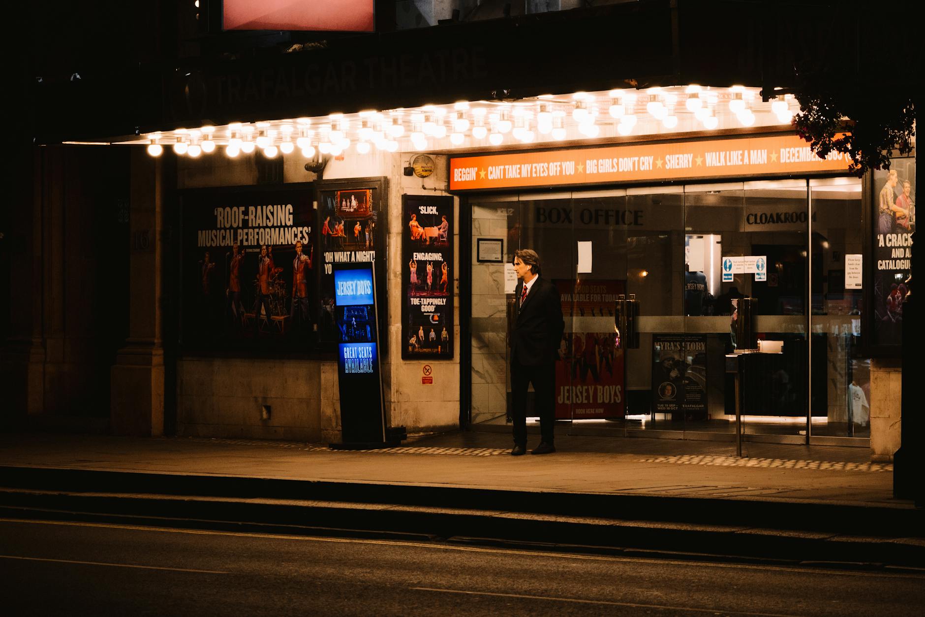 BOX OFFICE — meaning the ticket sales counter