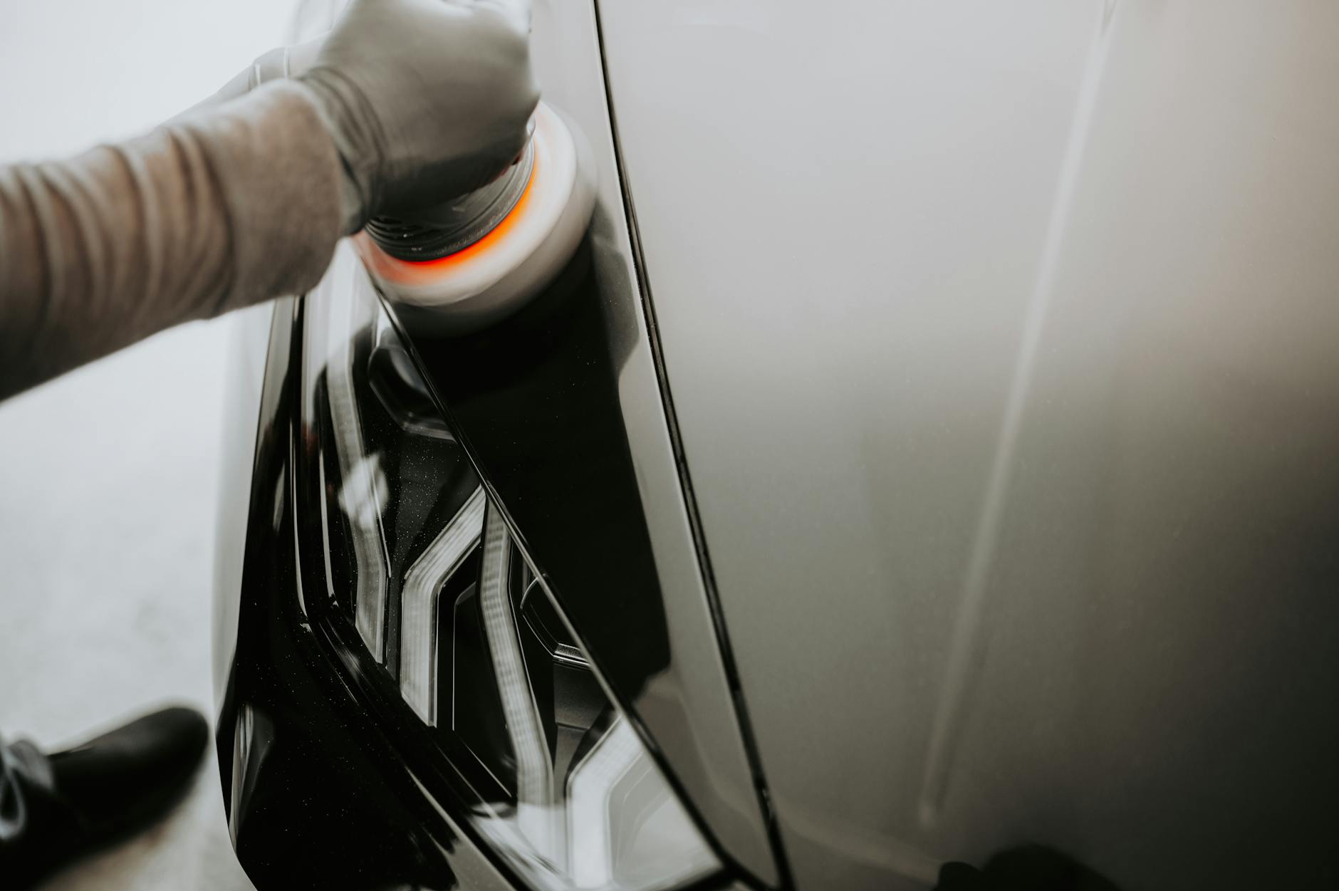 WAX — meaning to apply wax for shine (wax being spread on car paint)