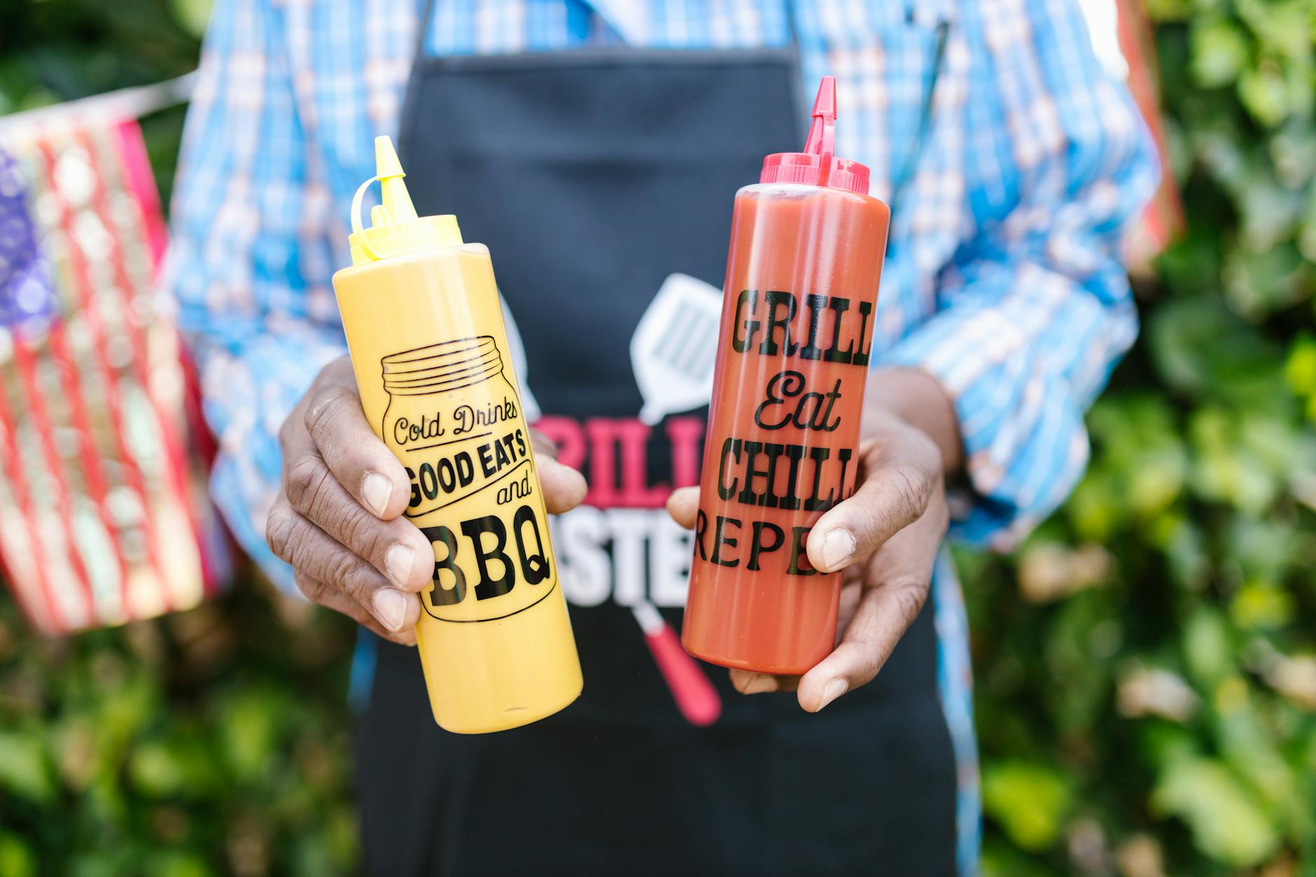 COLONEL meaning the Colonel mustard condiment name shown on a bottle