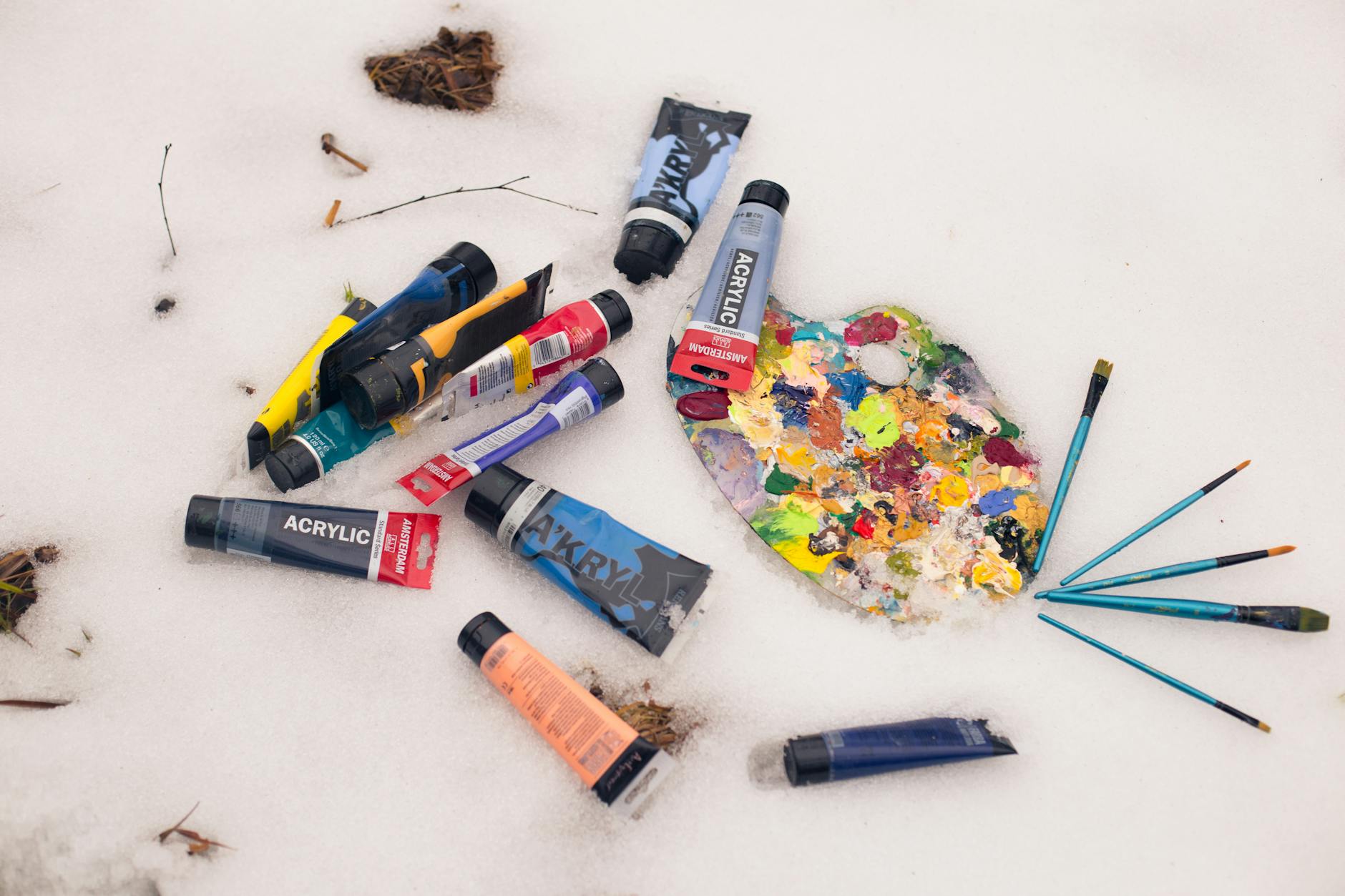 ACRYLIC — a fast-drying water-based paint